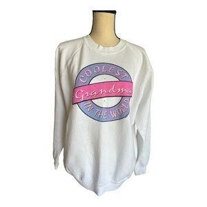 Fruit Of The Loom White Vintage Sweatshirt Size XL